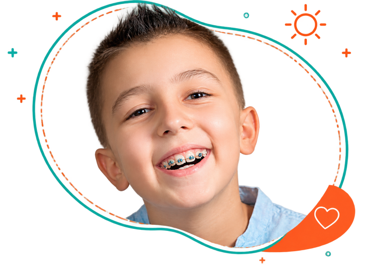 Child wearing braces for kids in Corinth TX