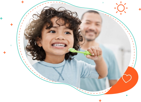 Child receiving pediatric dental cleaning in Corinth, TX