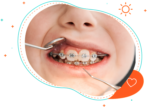 Child receiving orthodontic emergency care in Corinth, TX