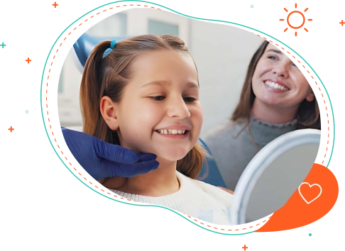 Child receiving pediatric dental checkup in Corinth, TX